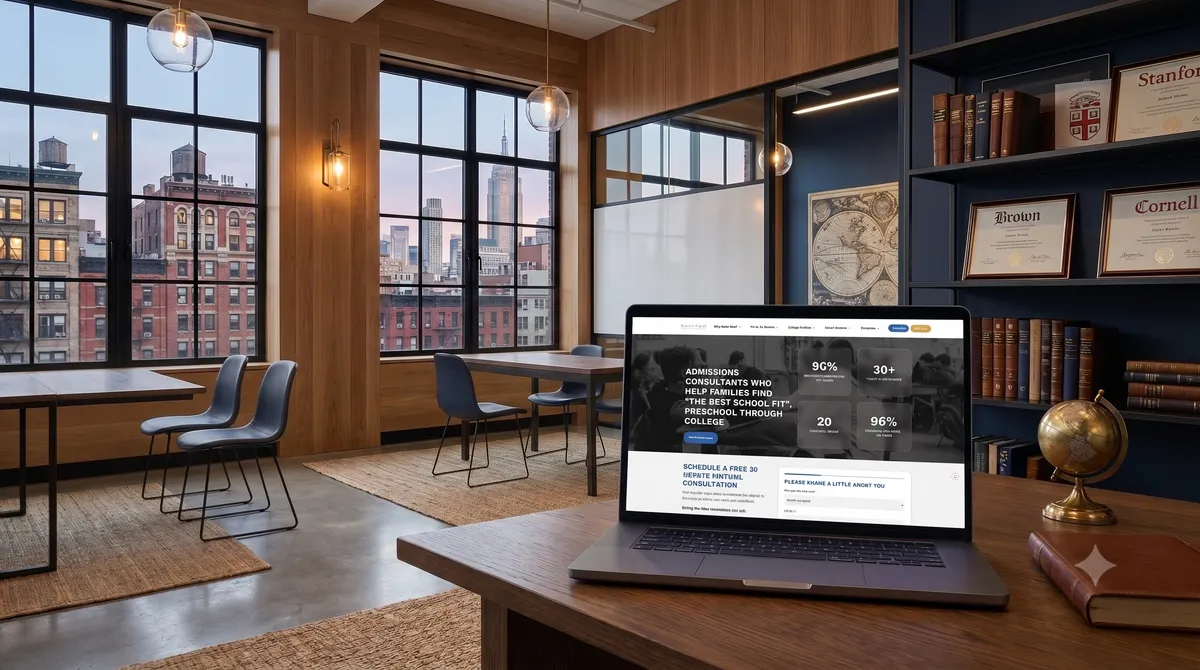 School First admissions consulting website built and maintained by OgreLogic