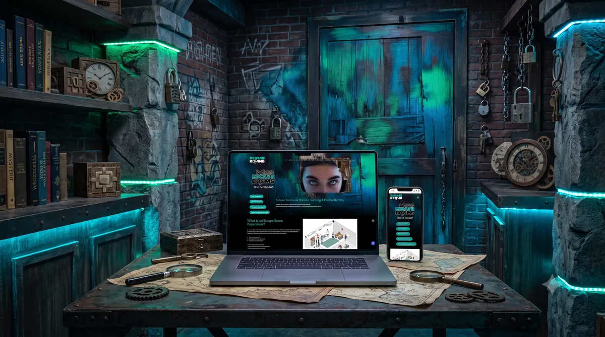 The Ultimate Escape Rooms website with online booking, built by OgreLogic