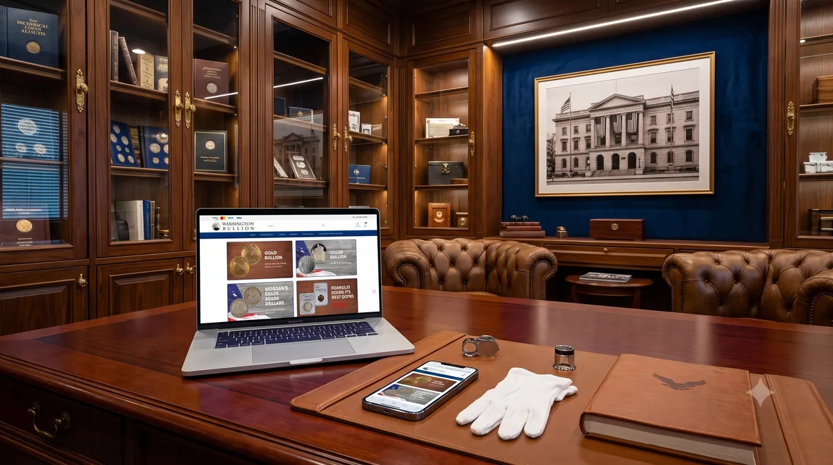 Washington Bullion precious-metals WooCommerce store with live spot pricing, built by OgreLogic